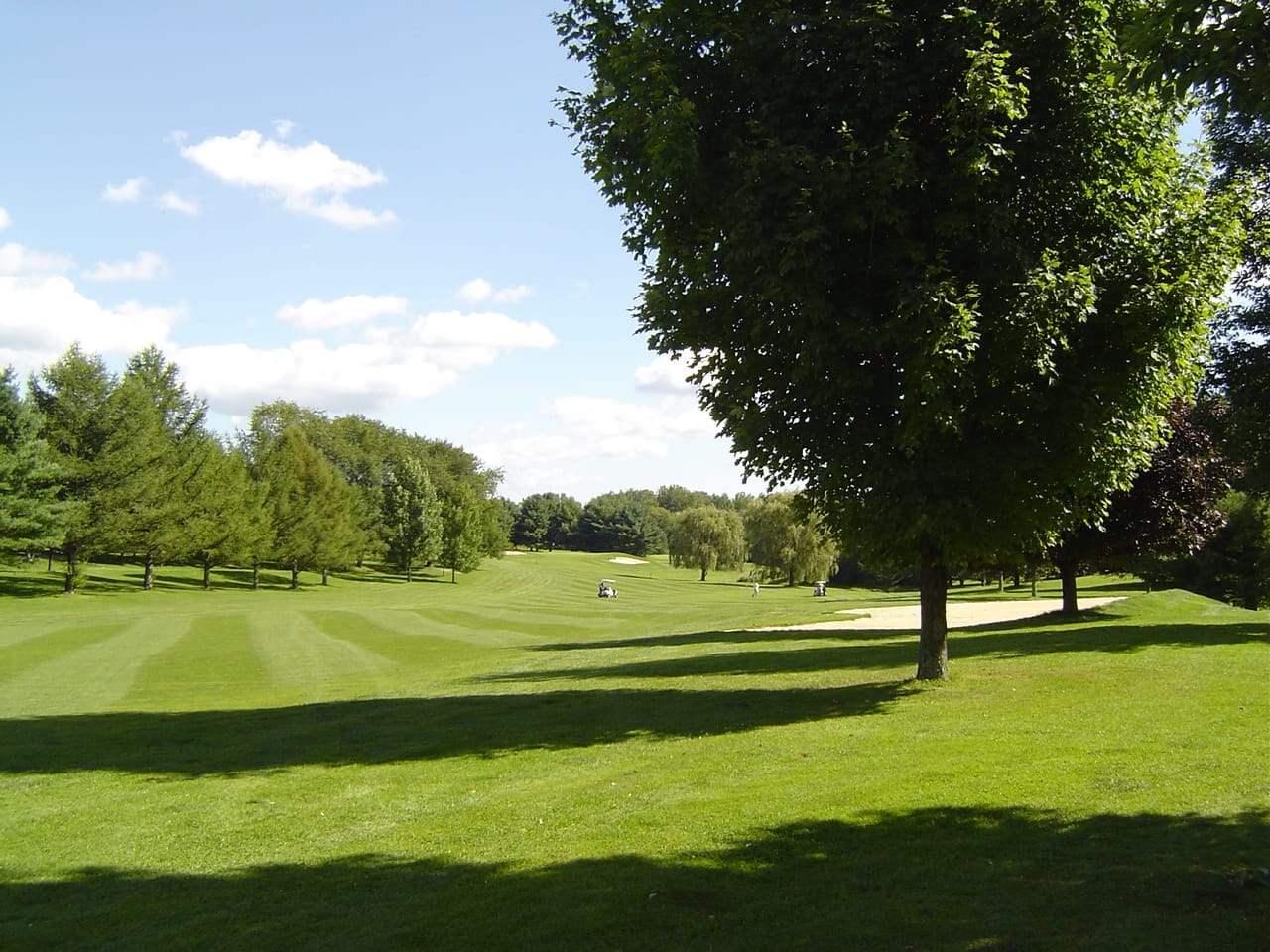 View across the golf course at Trumansburg Golf Course